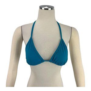 Victoria's Secret XS Bikini Top Swim Swimwear Blue Lined